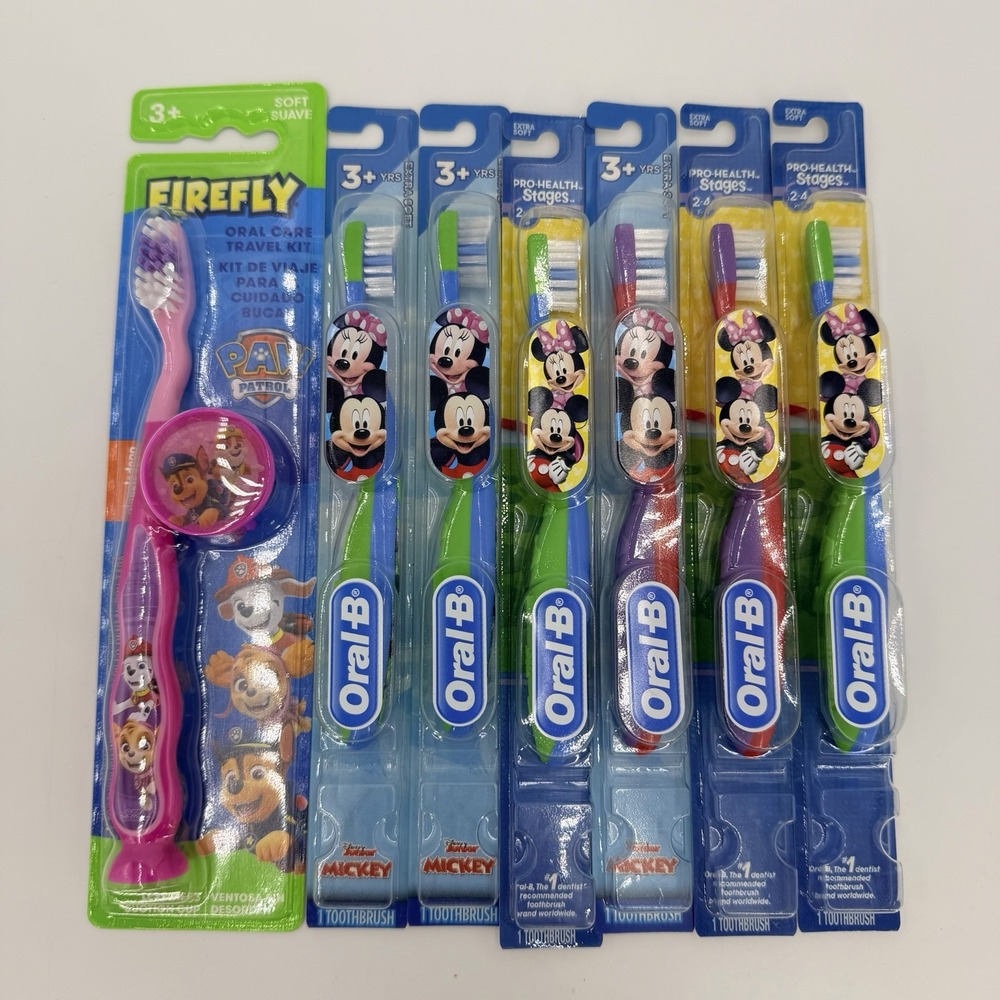 Oral-B Pro-Health Kids 2-4 years (xsoft bristles) Manual Toothbrushes Lot Of 7
